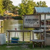 Fish Cleaning Station At Marina