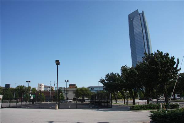 Basketball Court - Downtown Oklahoma City Community Basketball Court (8/1/2013)