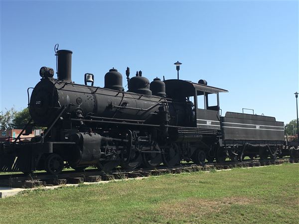 Ole 227  (Train Engine) - Original train engine used for many years in McCurtain County for logging purposes. (9/4/2019 - Credits: Charity O'Donnell)