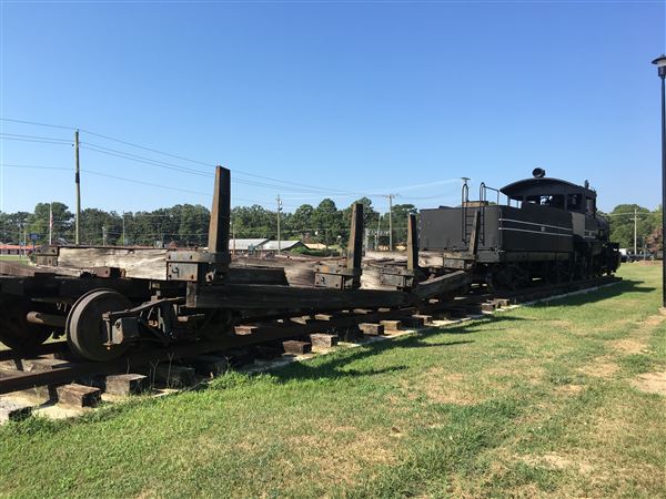 Ole 227  (Train Engine) - Original train engine used for many years in McCurtain County for logging purposes. (9/4/2019 - Credits: Charity O'Donnell)