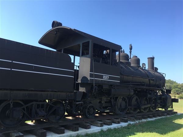 Ole 227  (Train Engine) - Original train engine used for many years in McCurtain County for logging purposes. (9/4/2019 - Credits: Charity O'Donnell)