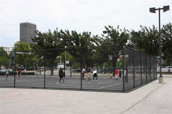Basketball Court - Downtown Oklahoma City Community Basketball Court (8/1/2013)