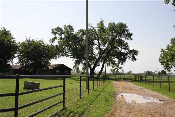 NFL Farms - Workers Houses - Down the main road of horse grazing pens is the workers housing and storage (7/2/2015 - Credits: Yousef Kazemi)