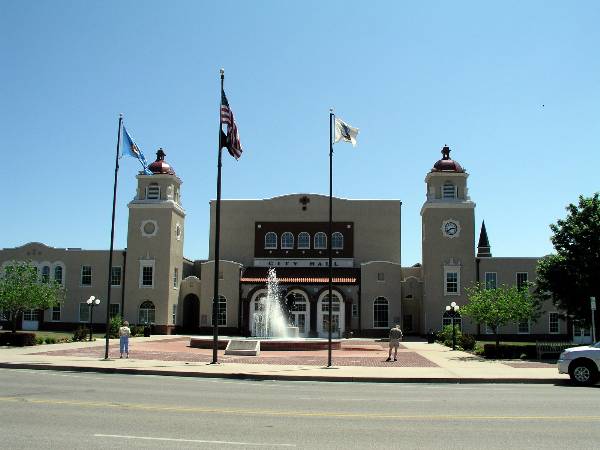Ponca City - City Hall - Centennial Plaza (2/9/2009)