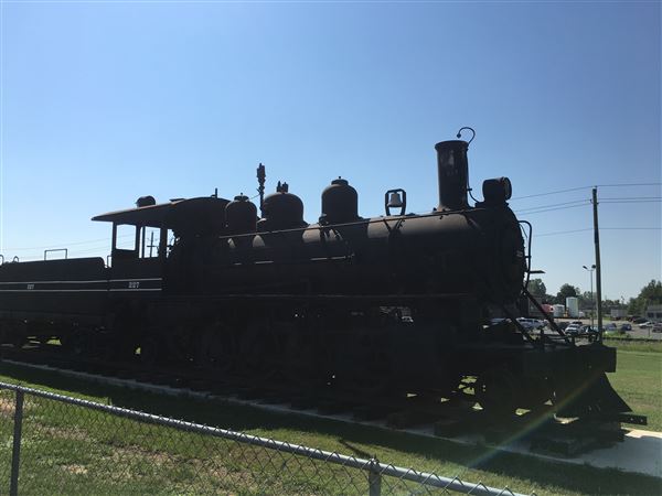 Ole 227  (Train Engine) - Original train engine used for many years in McCurtain County for logging purposes. (9/4/2019 - Credits: Charity O'Donnell)