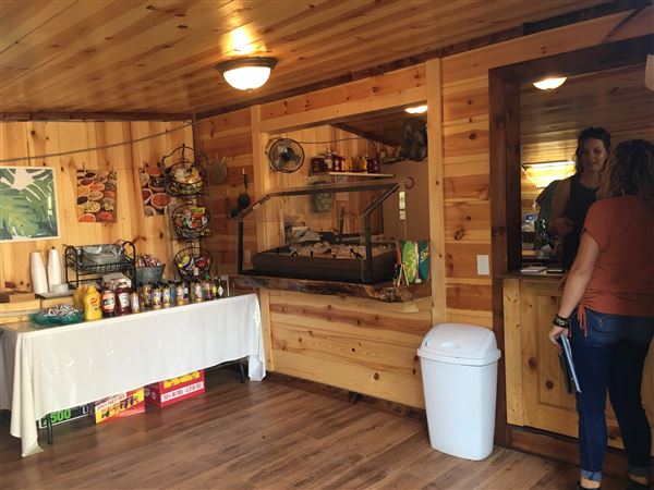 The HochaHut - Outdoor Corn Dog Hut with great outdoor space.Located right off highway 259. (9/5/2019 - Credits: Charity O'Donnell)