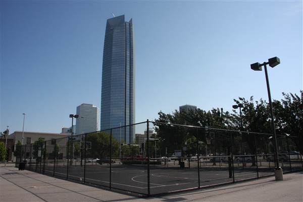 Basketball Court - Downtown Oklahoma City Community Basketball Court (8/1/2013)