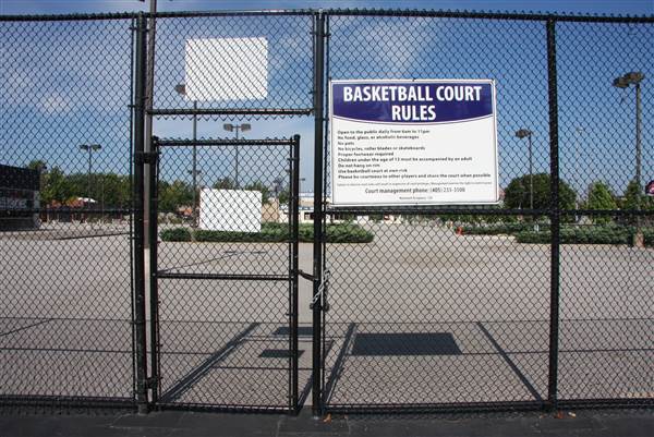 Basketball Court - Downtown Oklahoma City Community Basketball Court (8/1/2013)