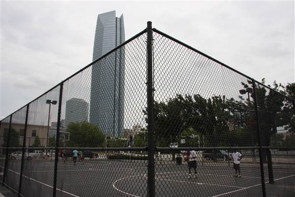 Basketball Court - Downtown Oklahoma City Community Basketball Court (8/1/2013)