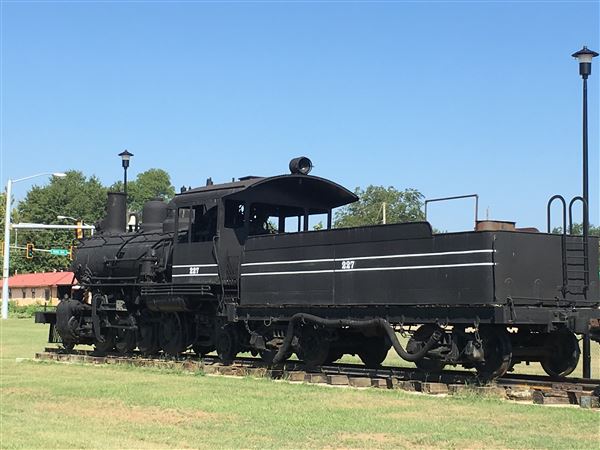 Ole 227  (Train Engine) - Original train engine used for many years in McCurtain County for logging purposes. (9/4/2019 - Credits: Charity O'Donnell)