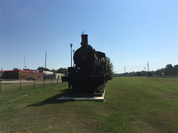 Ole 227  (Train Engine) - Original train engine used for many years in McCurtain County for logging purposes. (9/4/2019 - Credits: Charity O'Donnell)