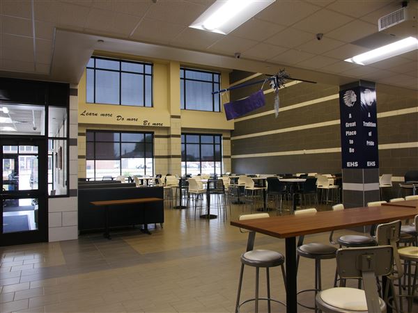 El Reno High School - Cafeteria inside Administration Building / Jeff Mills STEM Center Building (10/30/2019 - Credits: Breanna Shellhorse (Intern))