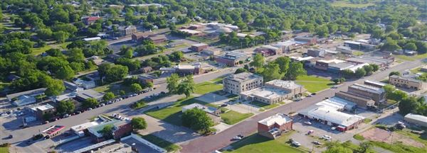 Downtown Pawnee (2/28/2022 - Credits: City of Pawnee Website)