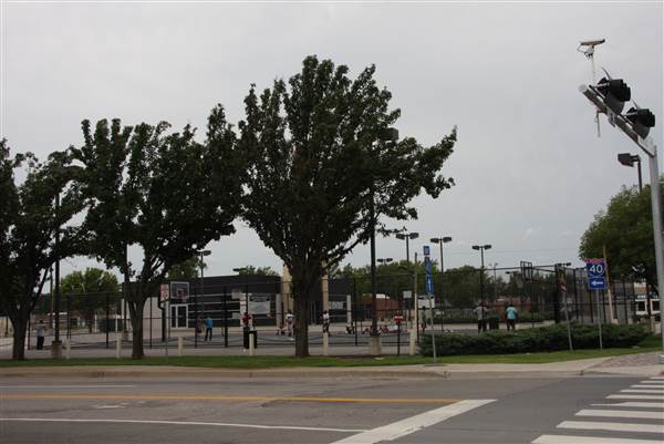 Basketball Court - Downtown Oklahoma City Community Basketball Court (8/1/2013)