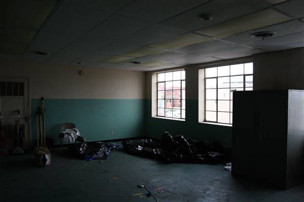 Oklahoma Flower Shop (Warehouse Space) - 2nd Floor Space - Offices. Have been used as police/forensics lab and morgue (8/19/2016 - Credits: Yousef Kazemi)