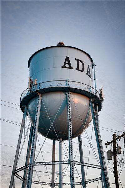 Ada Water Tower (10/22/2021 - Credits: Tina Davis)