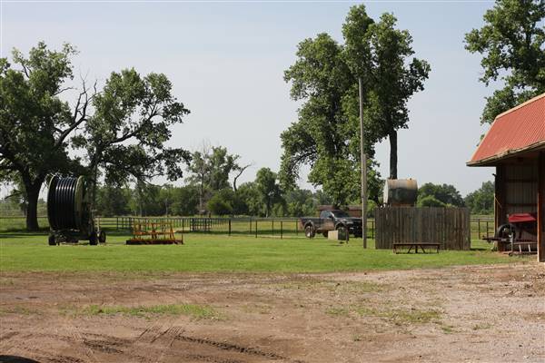 NFL Farms - Workers Houses - Down the main road of horse grazing pens is the workers housing and storage (7/2/2015 - Credits: Yousef Kazemi)
