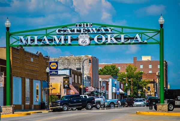 Gateway 66 - Main Street Miami (3/17/2023 - Credits: Visit Miami OK (CVB))