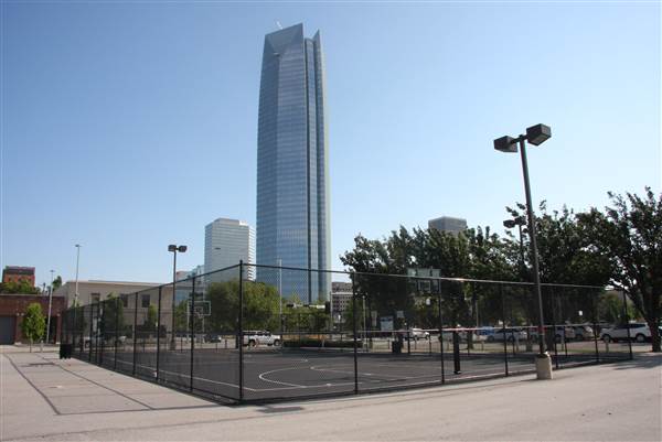 Basketball Court - Downtown Oklahoma City Community Basketball Court (8/1/2013)
