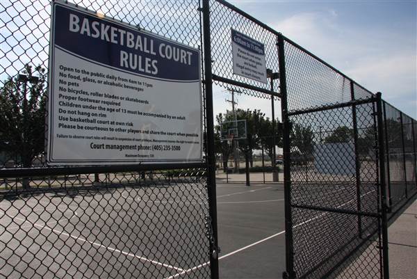 Basketball Court - Downtown Oklahoma City Community Basketball Court (8/1/2013)