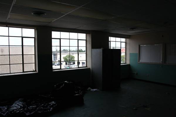 Oklahoma Flower Shop (Warehouse Space) - 2nd Floor Space - Offices. Have been used as police/forensics lab and morgue (8/19/2016 - Credits: Yousef Kazemi)