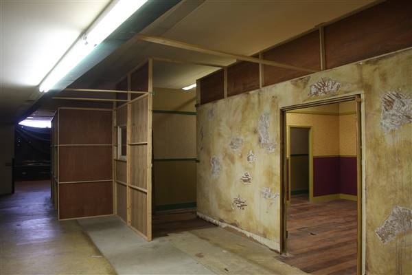 Oklahoma Flower Shop (Warehouse Space) - First Floor Space - Main Set Construction Area - They have build about two-three rooms and a bathroom interior (8/19/2016 - Credits: Yousef Kazemi)