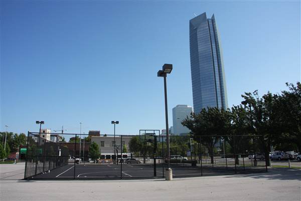 Basketball Court - Downtown Oklahoma City Community Basketball Court (8/1/2013)