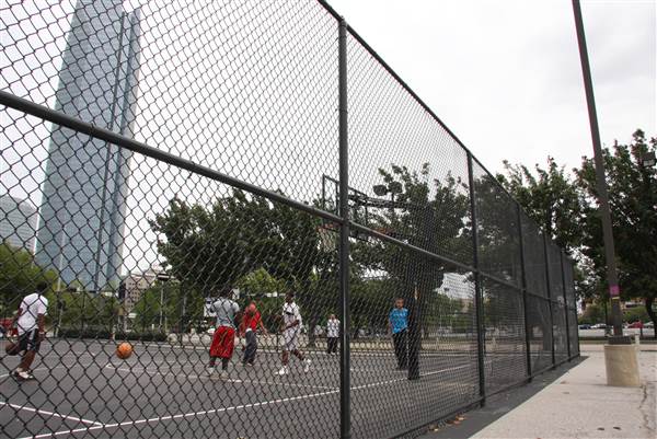 Basketball Court - Downtown Oklahoma City Community Basketball Court (8/1/2013)