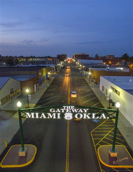 Gateway 66 - Main Street Miami (3/17/2023 - Credits: Visit Miami OK (CVB))